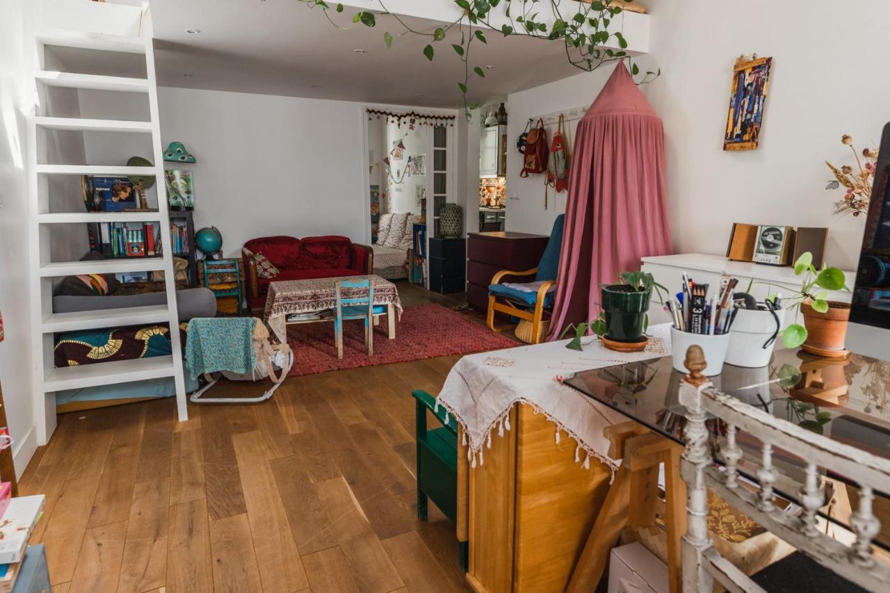 شقة Bright Atypical Duplex In Menilmontant باريس المظهر الخارجي الصورة