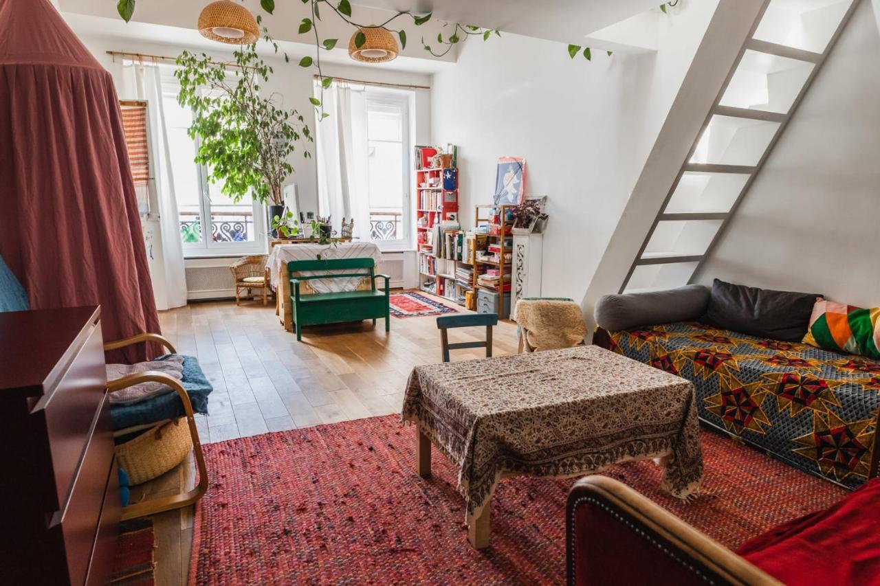 شقة Bright Atypical Duplex In Menilmontant باريس المظهر الخارجي الصورة