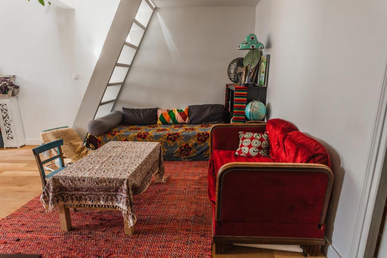 شقة Bright Atypical Duplex In Menilmontant باريس المظهر الخارجي الصورة